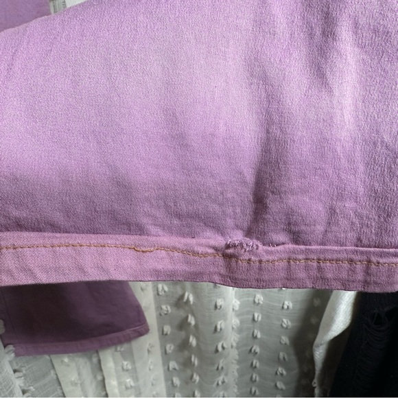 Farm Rio lavender Sailor Jeans. Size 29 no stretch. Hems have bee taken up. - Picture 6 of 12